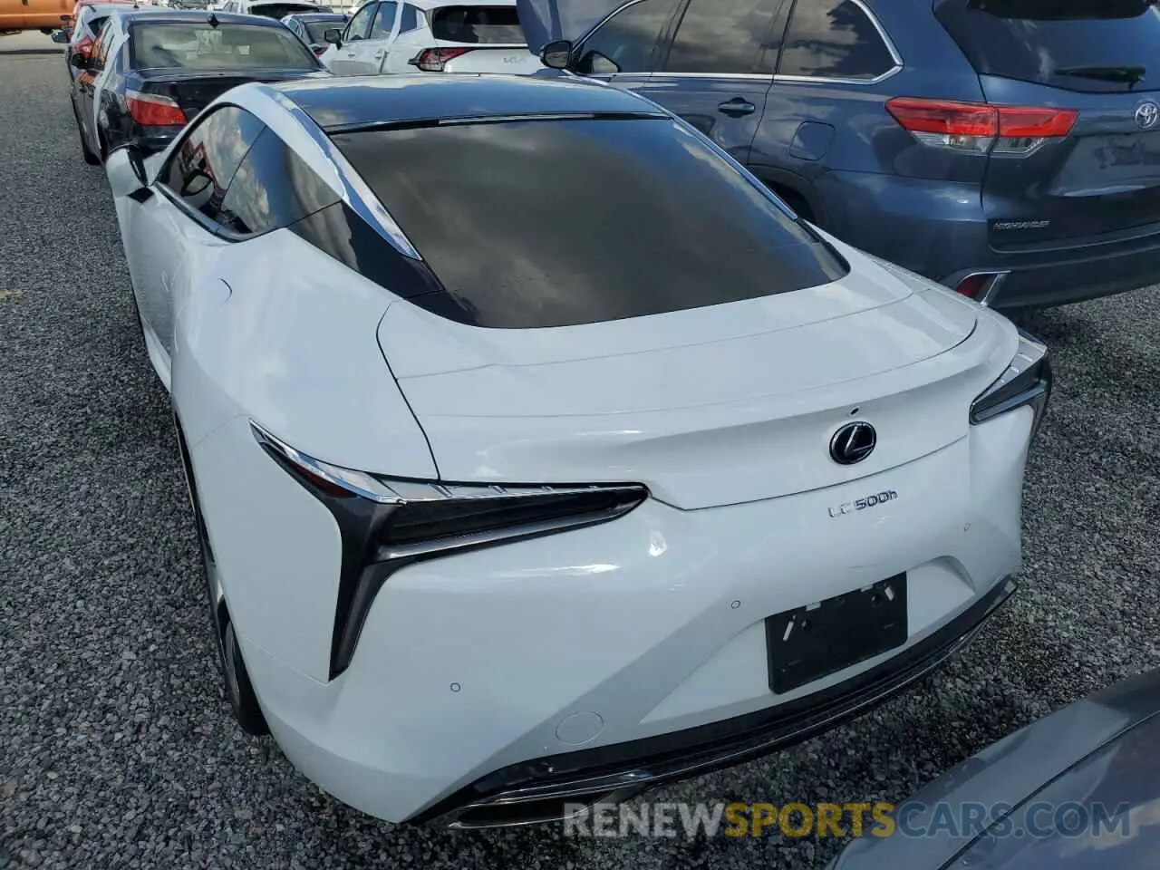 6 fotografías del automóvil dañado JTHBY5AY8LA001946 LEXUS LC500 2020