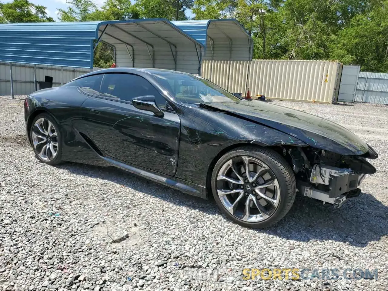 4 fotografías del automóvil dañado JTHAP5AY8MA100492 LEXUS LC500 2021