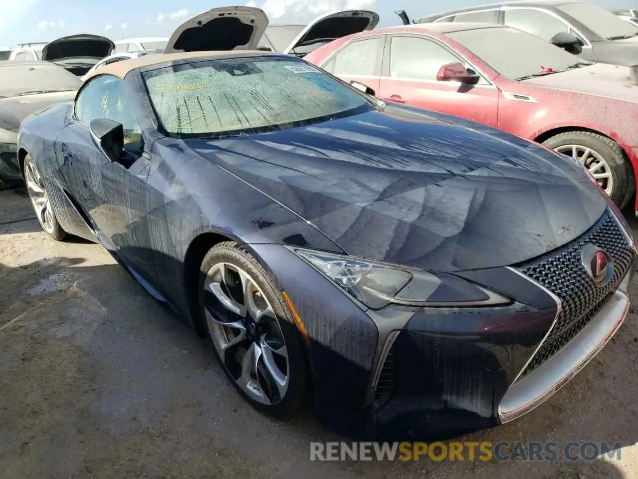 1 fotografías del automóvil dañado JTHKPAAY1MA102534 LEXUS LC500 2021