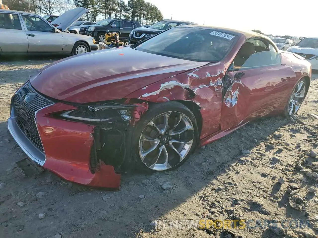 1 fotografías del automóvil dañado JTHKPAAY8MA103289 LEXUS LC500 2021