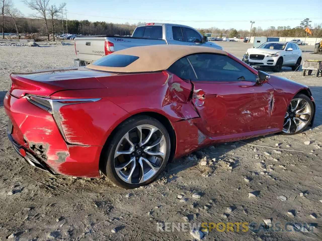 3 fotografías del automóvil dañado JTHKPAAY8MA103289 LEXUS LC500 2021