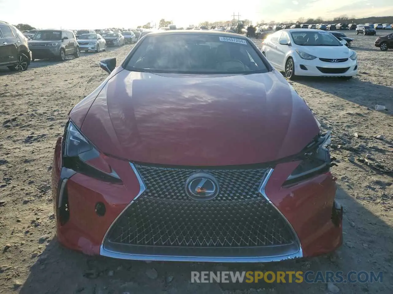 5 fotografías del automóvil dañado JTHKPAAY8MA103289 LEXUS LC500 2021
