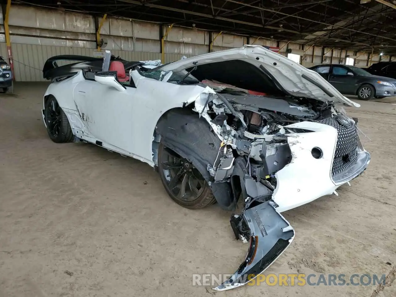 4 fotografías del automóvil dañado JTHMPAAY8NA105991 LEXUS LC500 2022