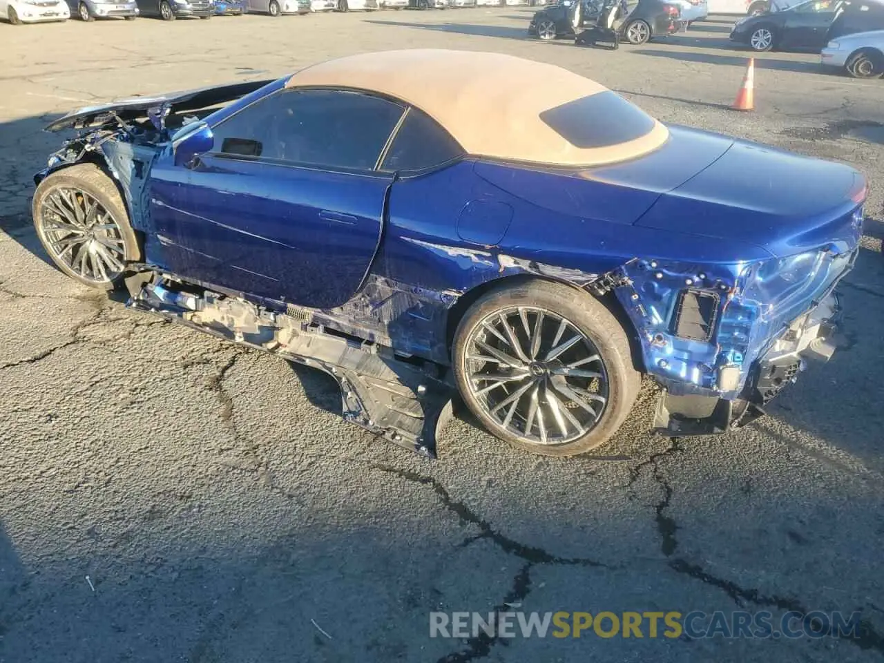2 fotografías del automóvil dañado JTHMPAAY5RA108238 LEXUS LC500 2024