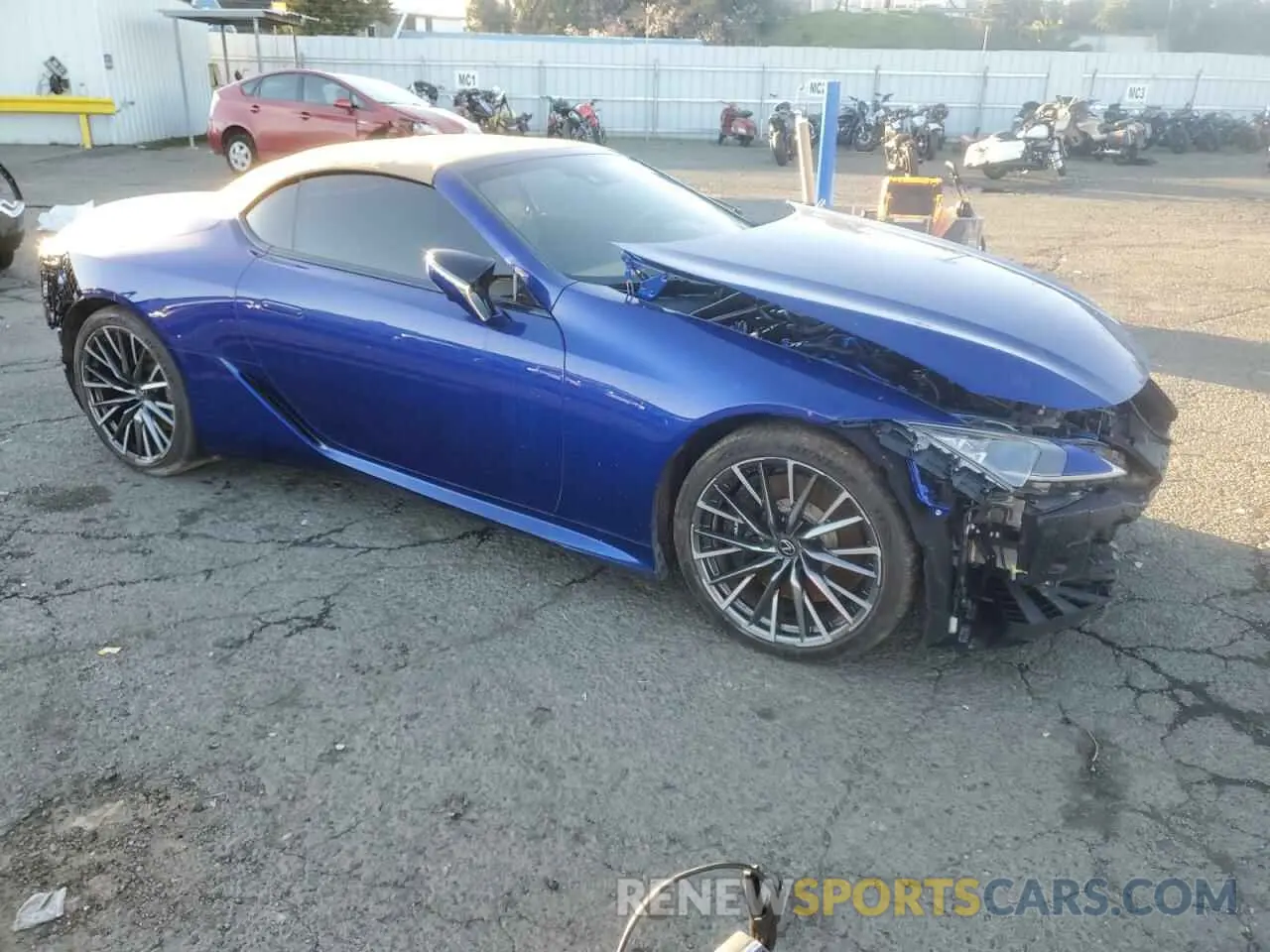 4 fotografías del automóvil dañado JTHMPAAY5RA108238 LEXUS LC500 2024