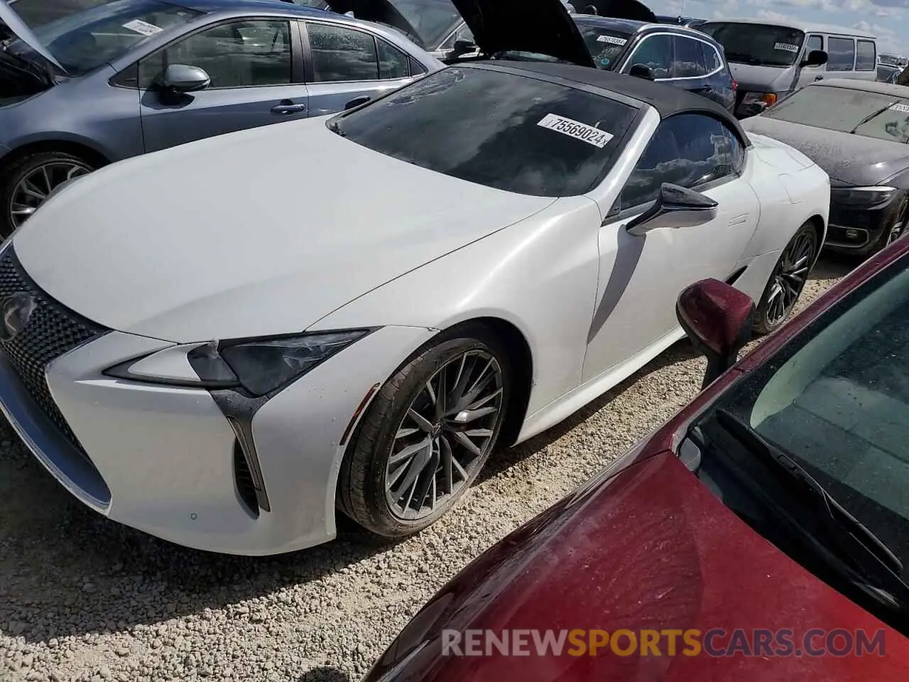 1 fotografías del automóvil dañado JTHMPAAY9RA110090 LEXUS LC500 2024
