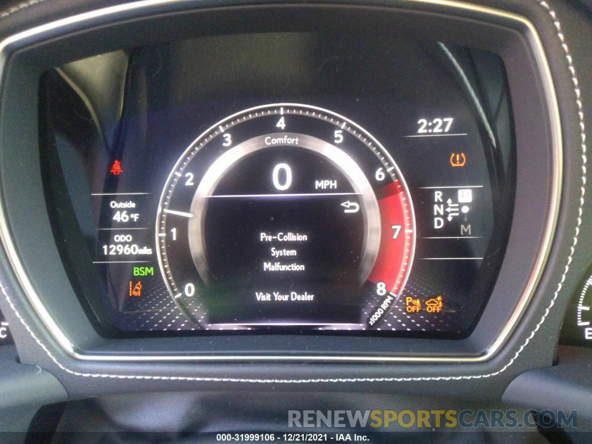 7 fotografías del automóvil dañado JTHG5LGF8L5007893 LEXUS LS 2020