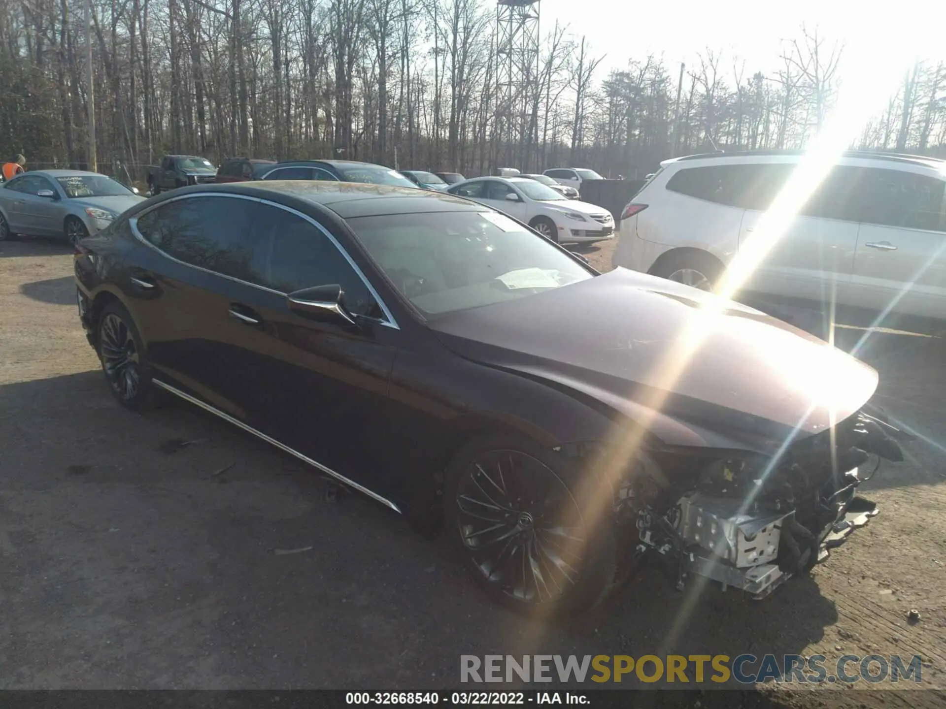 1 fotografías del automóvil dañado JTHG5LGF9L5007515 LEXUS LS 2020
