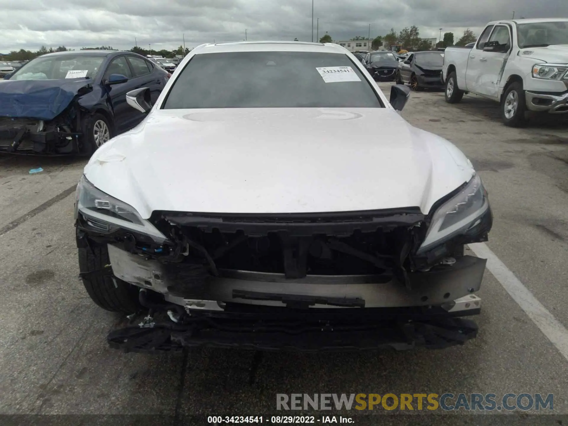 6 fotografías del automóvil dañado JTHD51FF2M5014347 LEXUS LS 2021