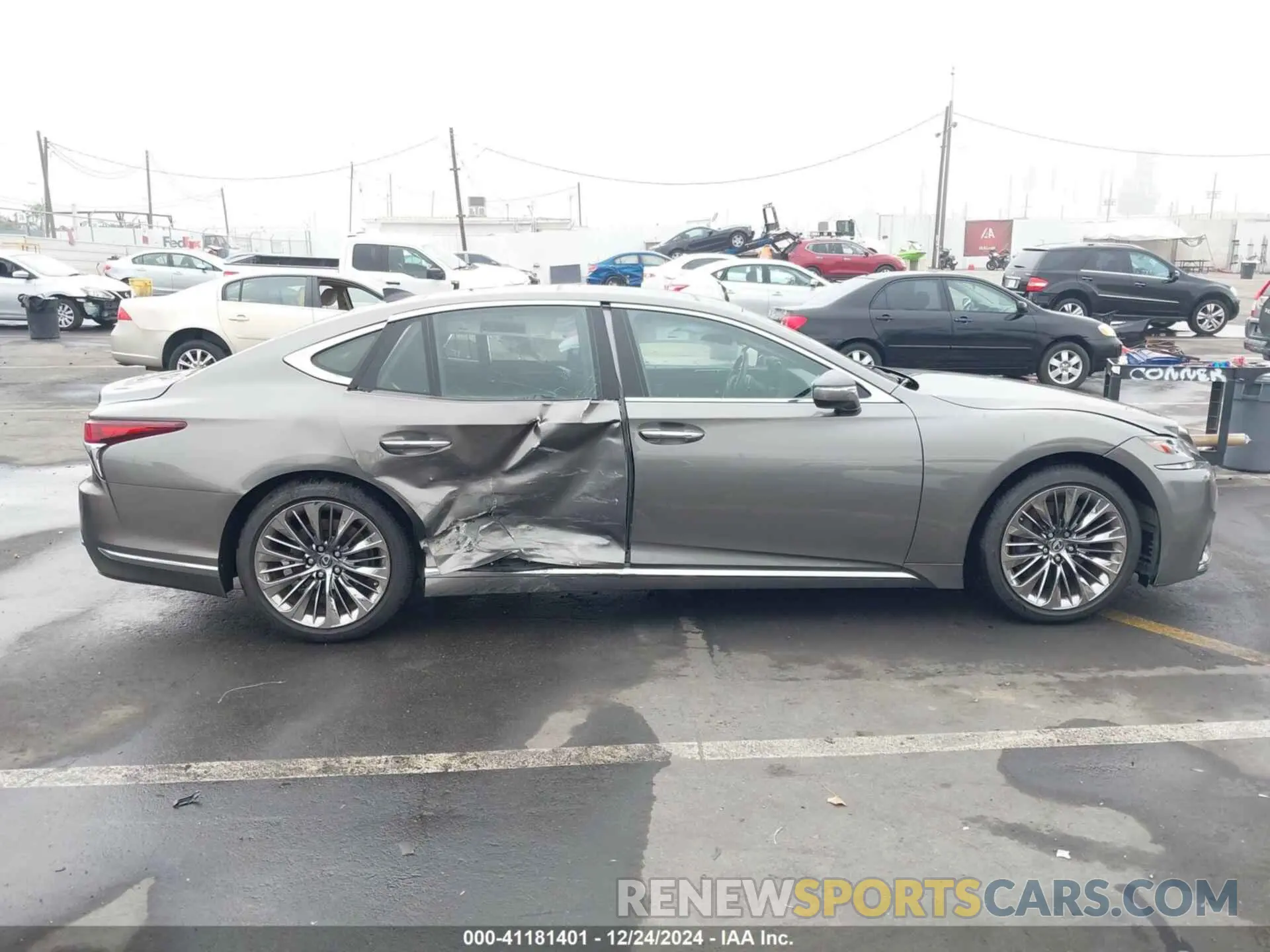 13 fotografías del automóvil dañado JTHB5LFF6K5008714 LEXUS LS 500 2019