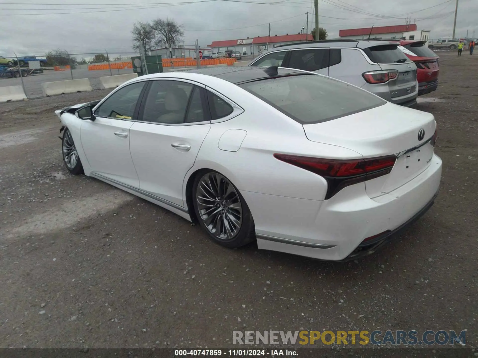 3 fotografías del automóvil dañado JTHD51FF0N5015708 LEXUS LS 500 2022