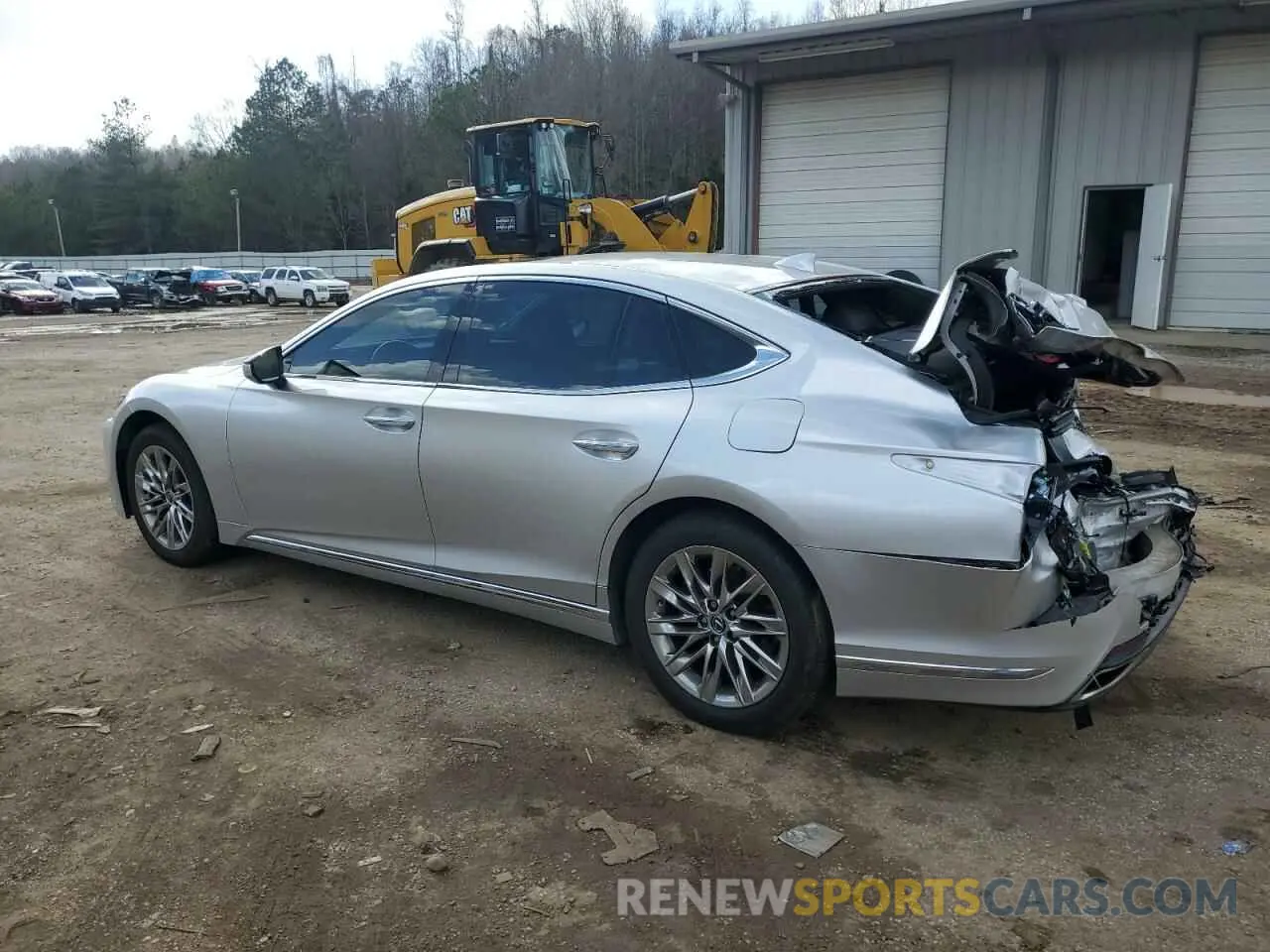 2 fotografías del automóvil dañado JTHB51FF0K5007160 LEXUS LS500 2019