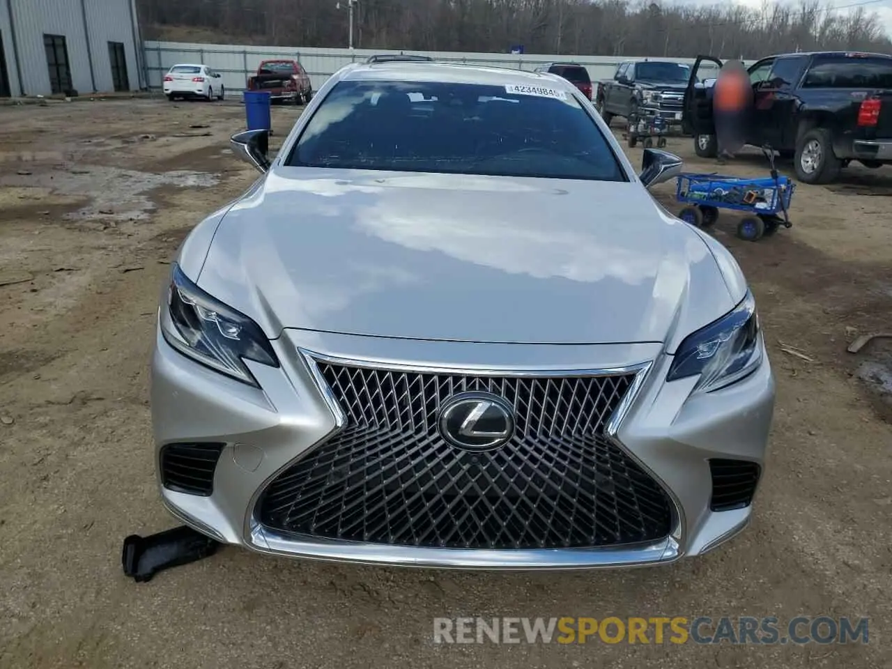 5 fotografías del automóvil dañado JTHB51FF0K5007160 LEXUS LS500 2019