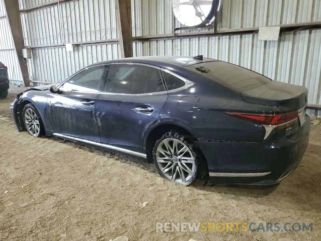 2 fotografías del automóvil dañado JTHB51FF0K5007269 LEXUS LS500 2019