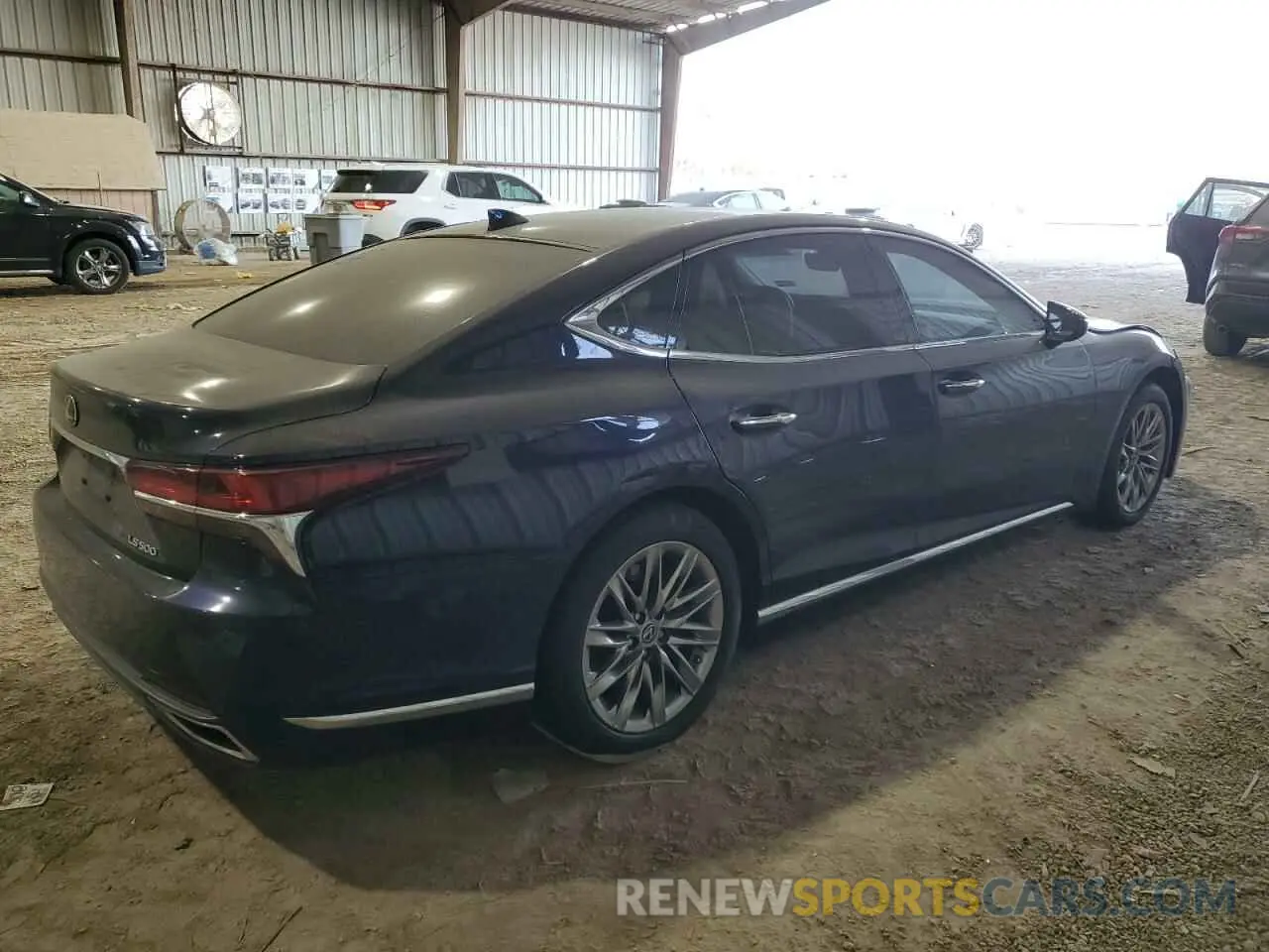 3 fotografías del automóvil dañado JTHB51FF0K5007269 LEXUS LS500 2019