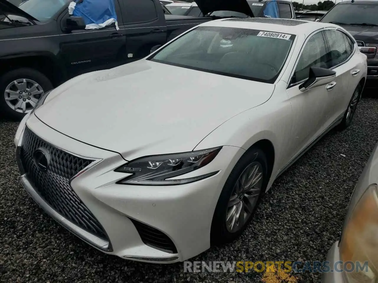 1 fotografías del automóvil dañado JTHB51FF0K5008938 LEXUS LS500 2019
