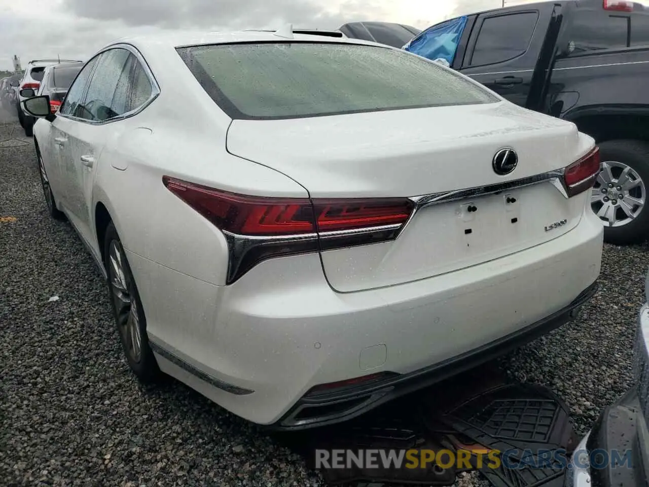 6 fotografías del automóvil dañado JTHB51FF0K5008938 LEXUS LS500 2019