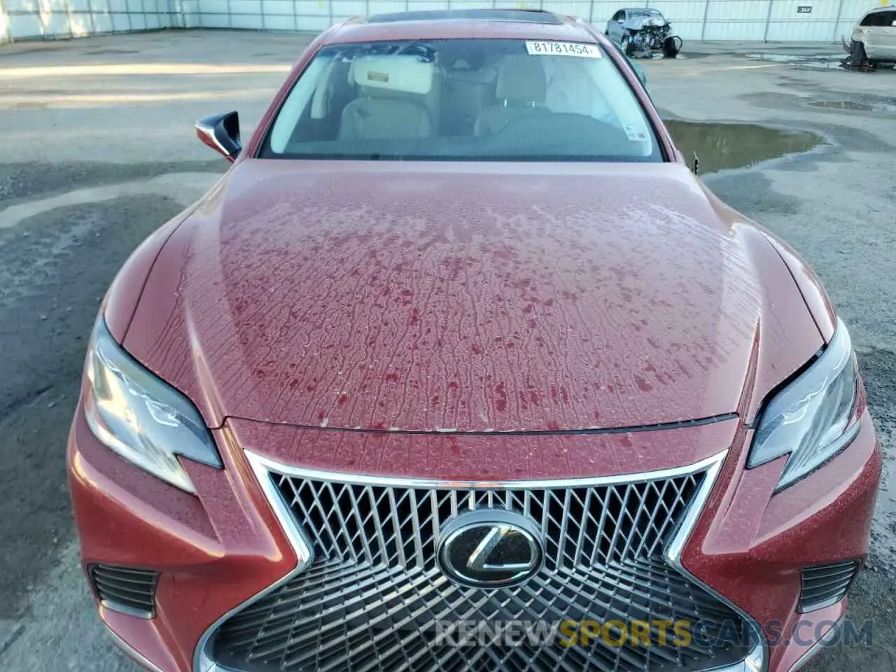 11 fotografías del automóvil dañado JTHB51FF1K5007992 LEXUS LS500 2019