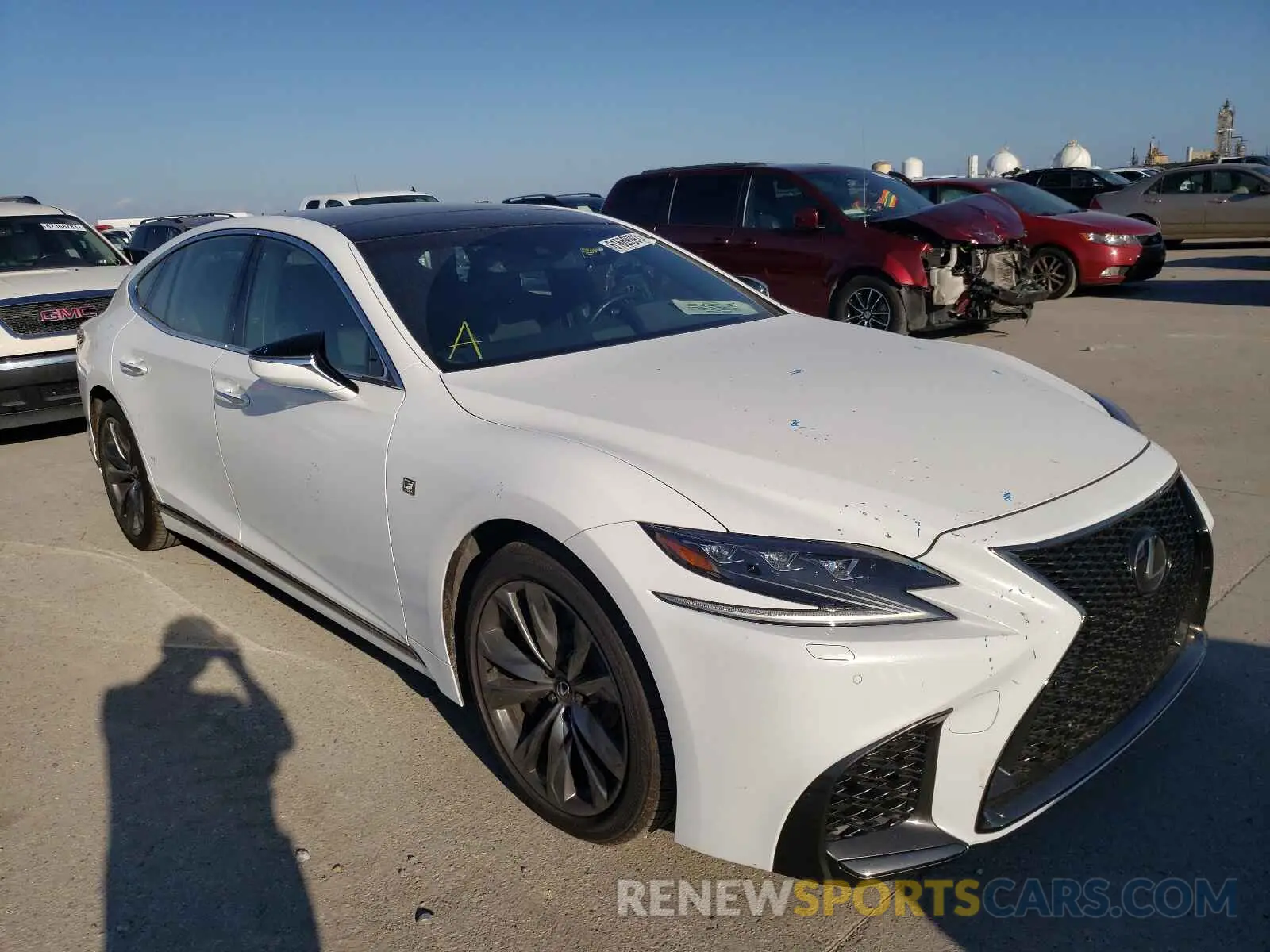 1 fotografías del automóvil dañado JTHB51FF4K5007422 LEXUS LS500 2019
