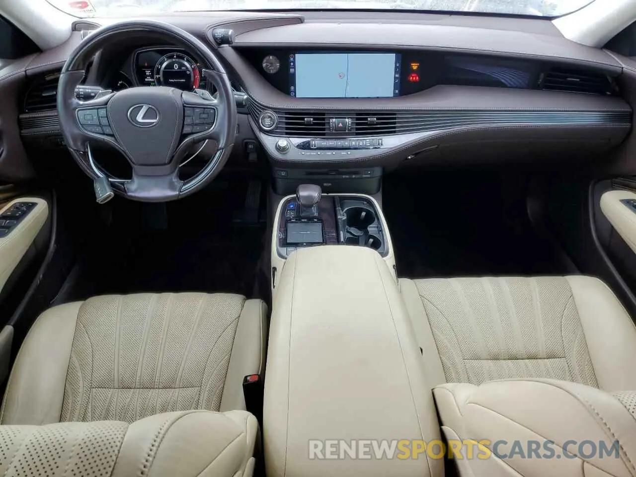 8 fotografías del automóvil dañado JTHB51FF4K5007906 LEXUS LS500 2019