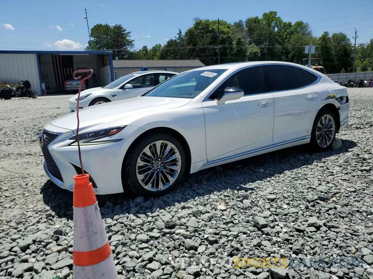 1 fotografías del automóvil dañado JTHB51FF6K5010063 LEXUS LS500 2019