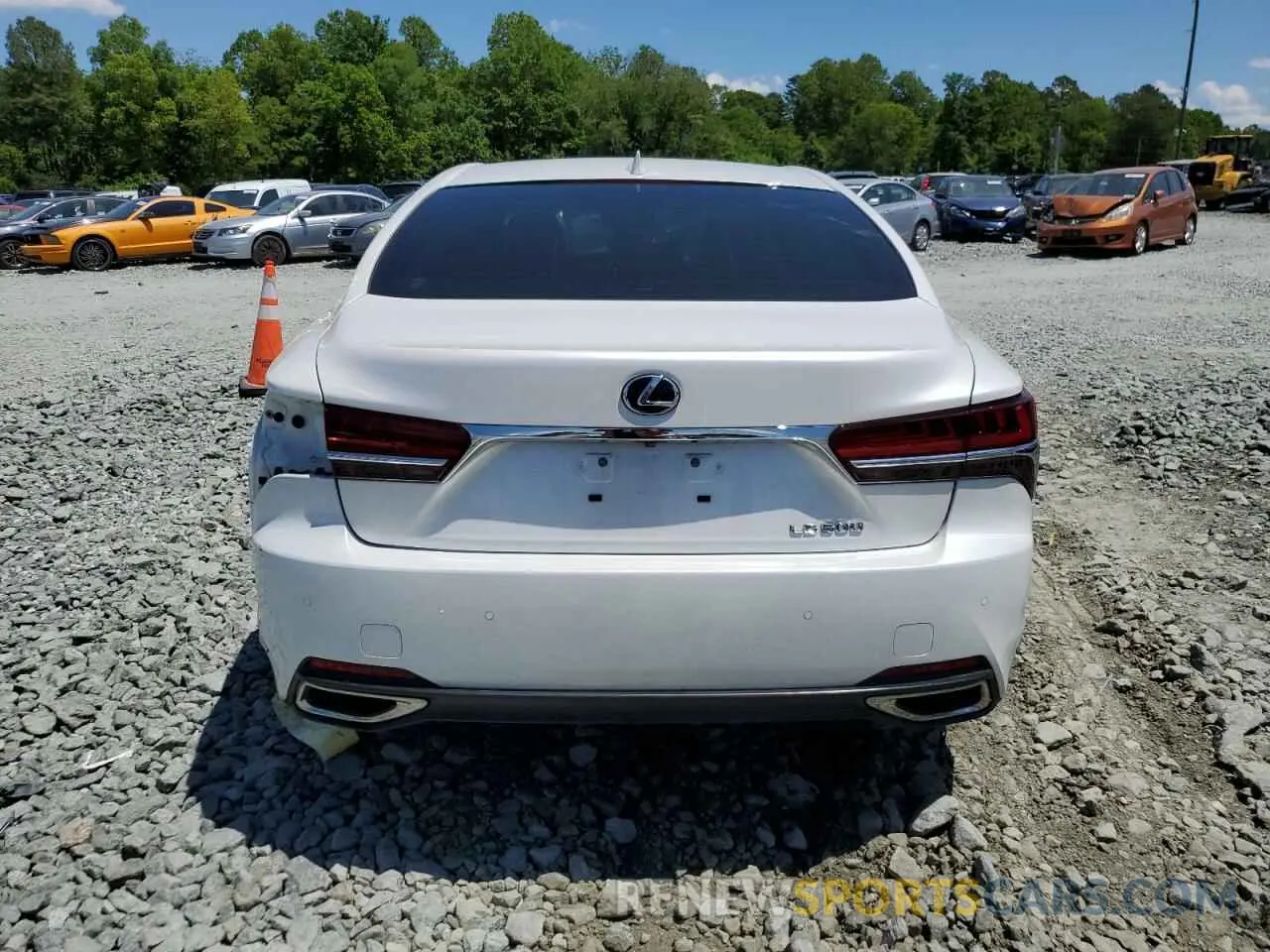 6 fotografías del automóvil dañado JTHB51FF6K5010063 LEXUS LS500 2019