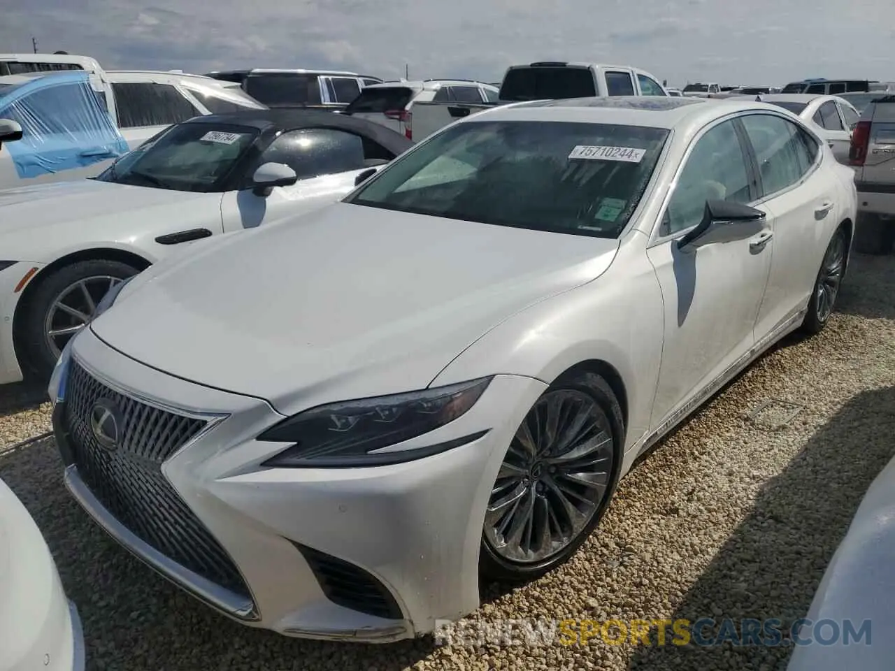 1 fotografías del automóvil dañado JTHB51FF8K5009061 LEXUS LS500 2019