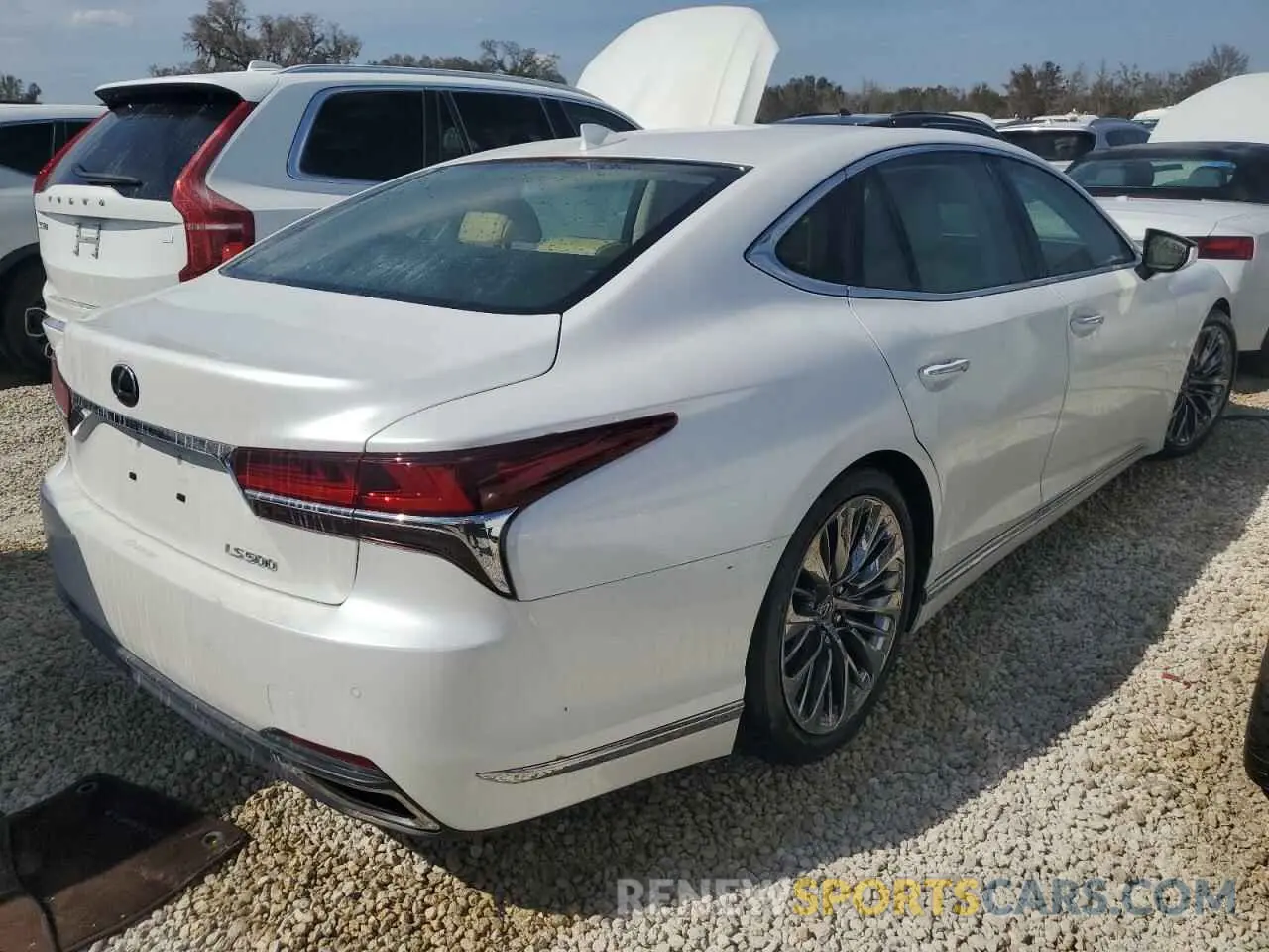 3 fotografías del automóvil dañado JTHB51FF8K5009061 LEXUS LS500 2019