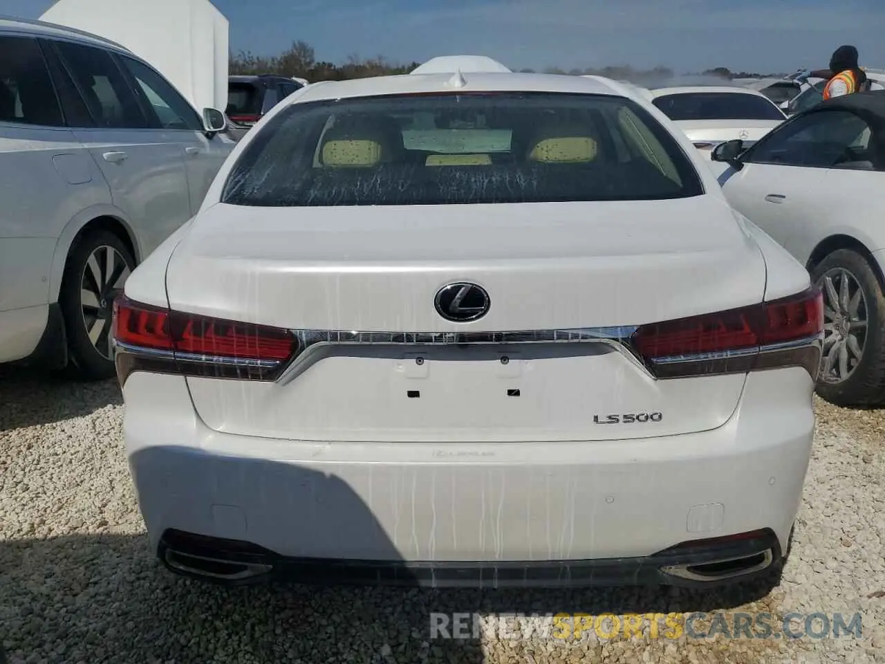 6 fotografías del automóvil dañado JTHB51FF8K5009061 LEXUS LS500 2019