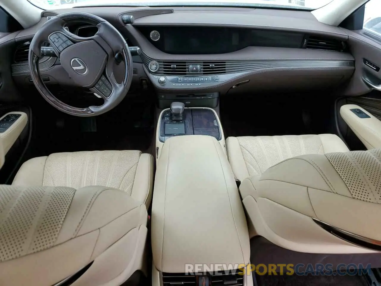 8 fotografías del automóvil dañado JTHB51FF8K5009061 LEXUS LS500 2019