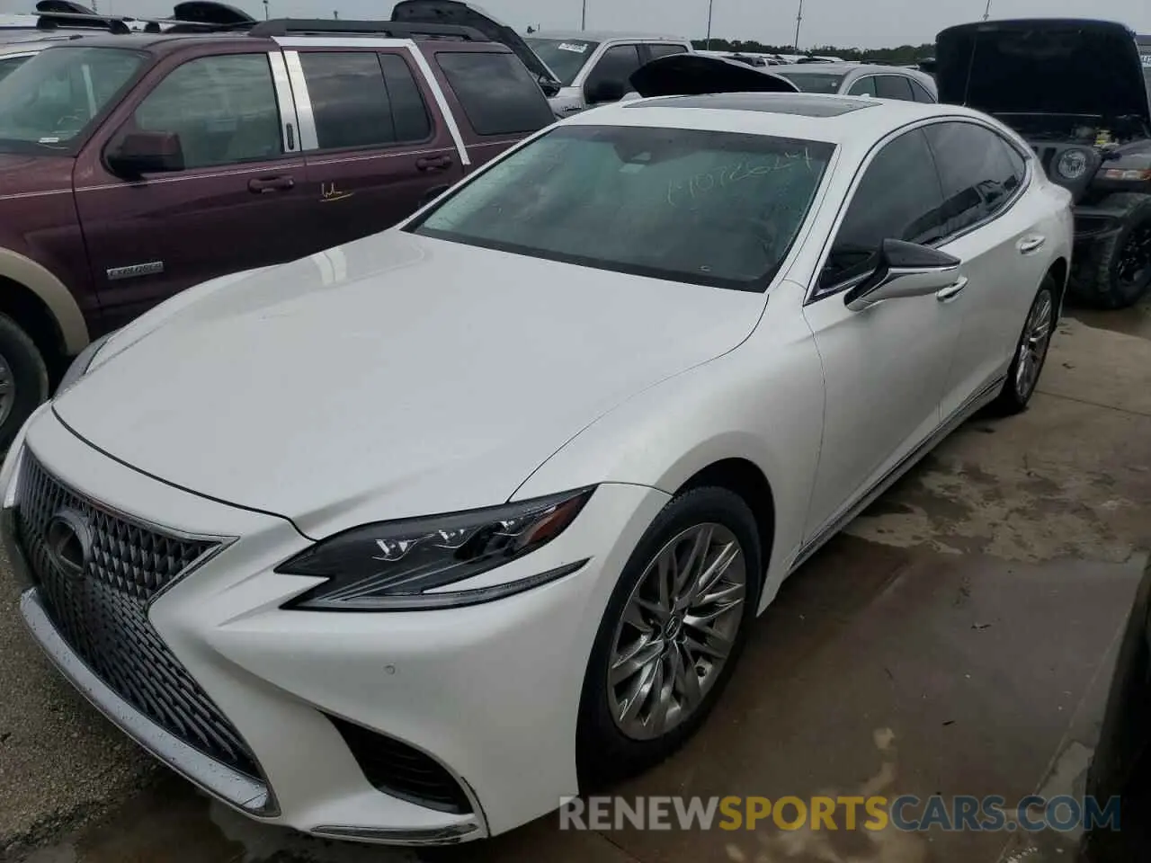 1 fotografías del automóvil dañado JTHB51FFXK5009417 LEXUS LS500 2019