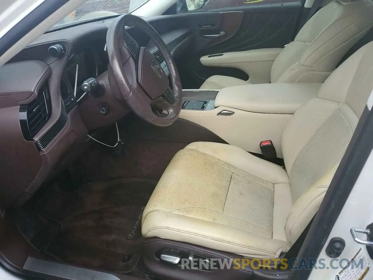 7 fotografías del automóvil dañado JTHB51FFXK5009417 LEXUS LS500 2019