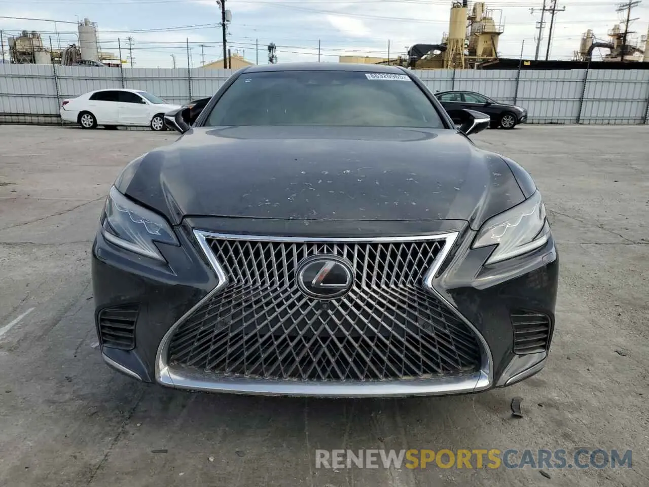 5 fotografías del automóvil dañado JTHB5LFFXK5009462 LEXUS LS500 2019
