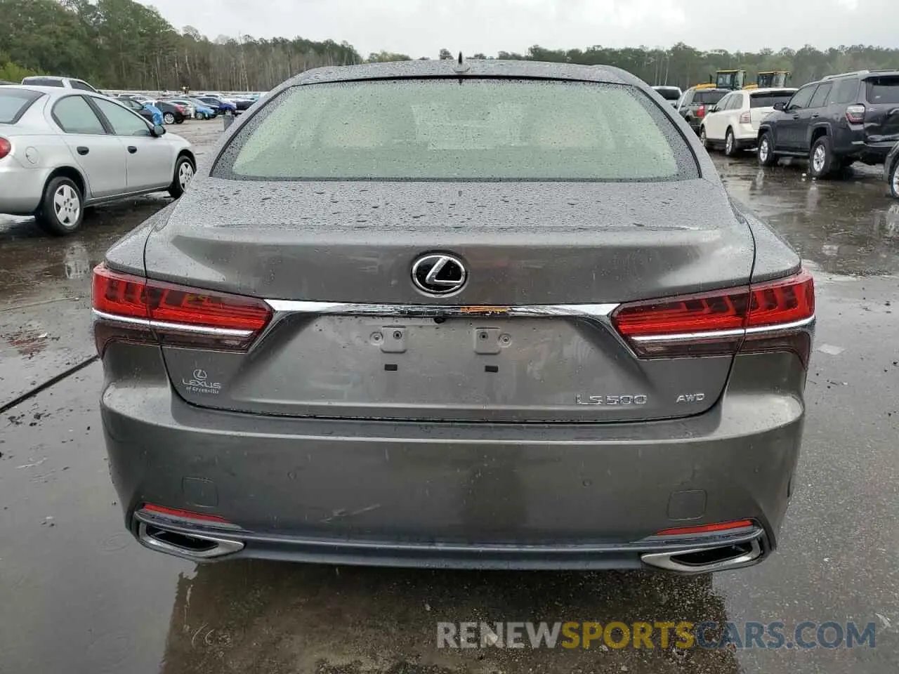 6 fotografías del automóvil dañado JTHC51FF2K5005429 LEXUS LS500 2019