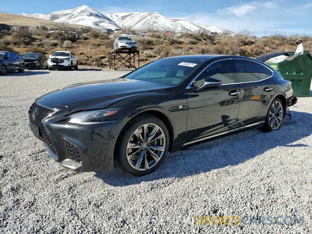 1 fotografías del automóvil dañado JTHC51FF2K5005916 LEXUS LS500 2019