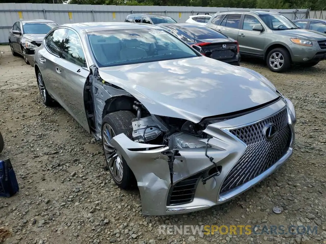1 fotografías del automóvil dañado JTHC51FF2K5006600 LEXUS LS500 2019