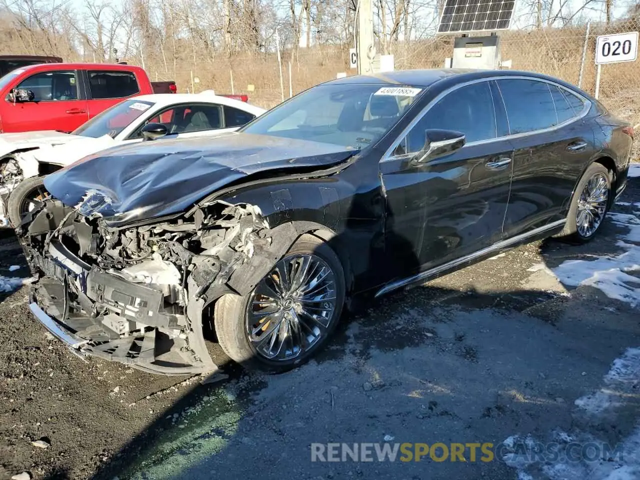 1 fotografías del automóvil dañado JTHD51FF1M5014484 LEXUS LS500 2021