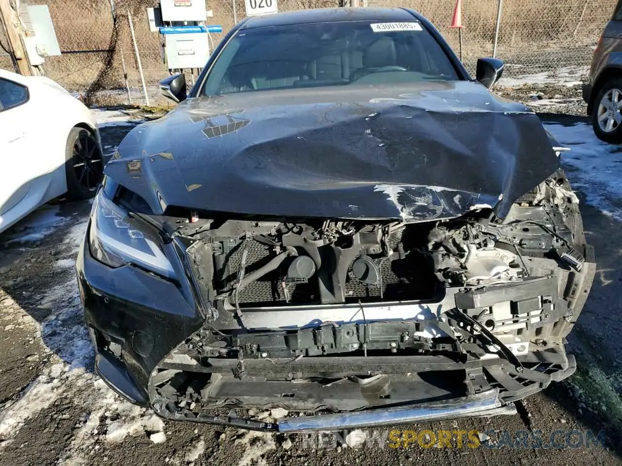 5 fotografías del automóvil dañado JTHD51FF1M5014484 LEXUS LS500 2021