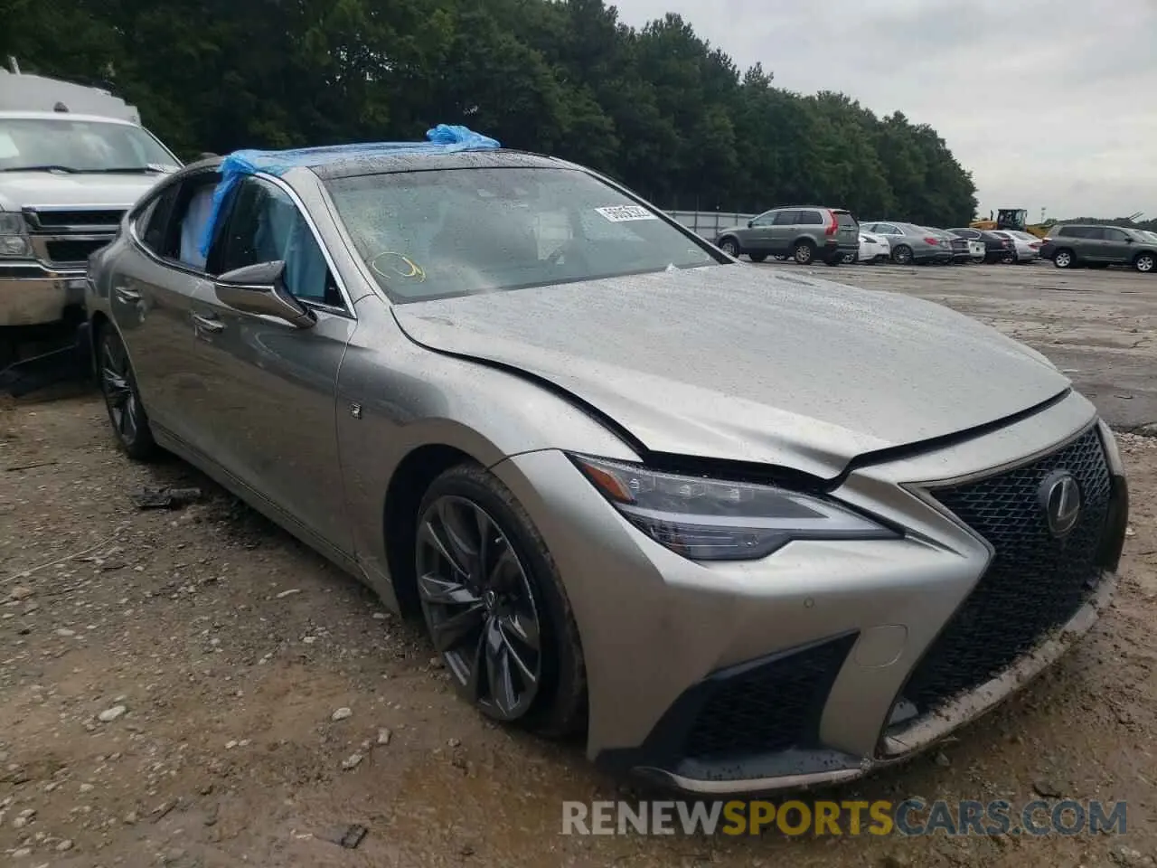 1 fotografías del automóvil dañado JTHF51FF6M5014005 LEXUS LS500 2021