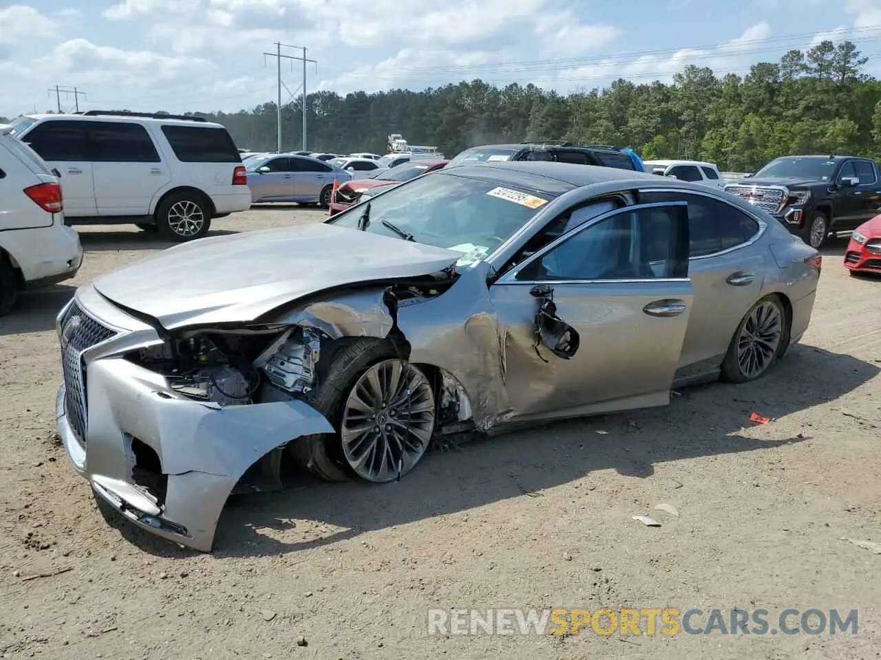 1 fotografías del automóvil dañado JTHD51FF0N5015983 LEXUS LS500 2022
