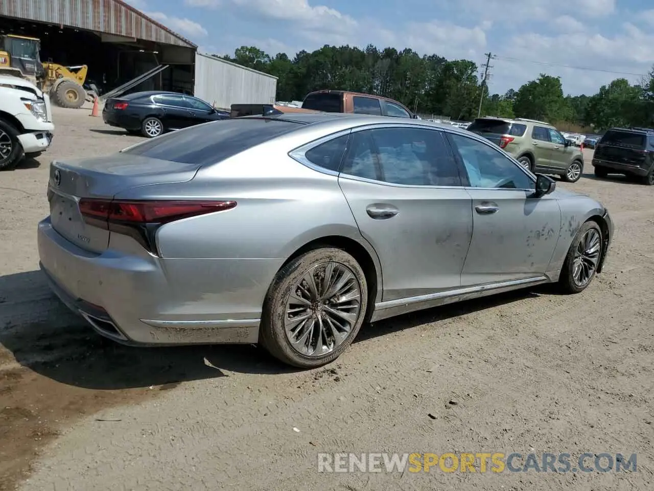 3 fotografías del automóvil dañado JTHD51FF0N5015983 LEXUS LS500 2022