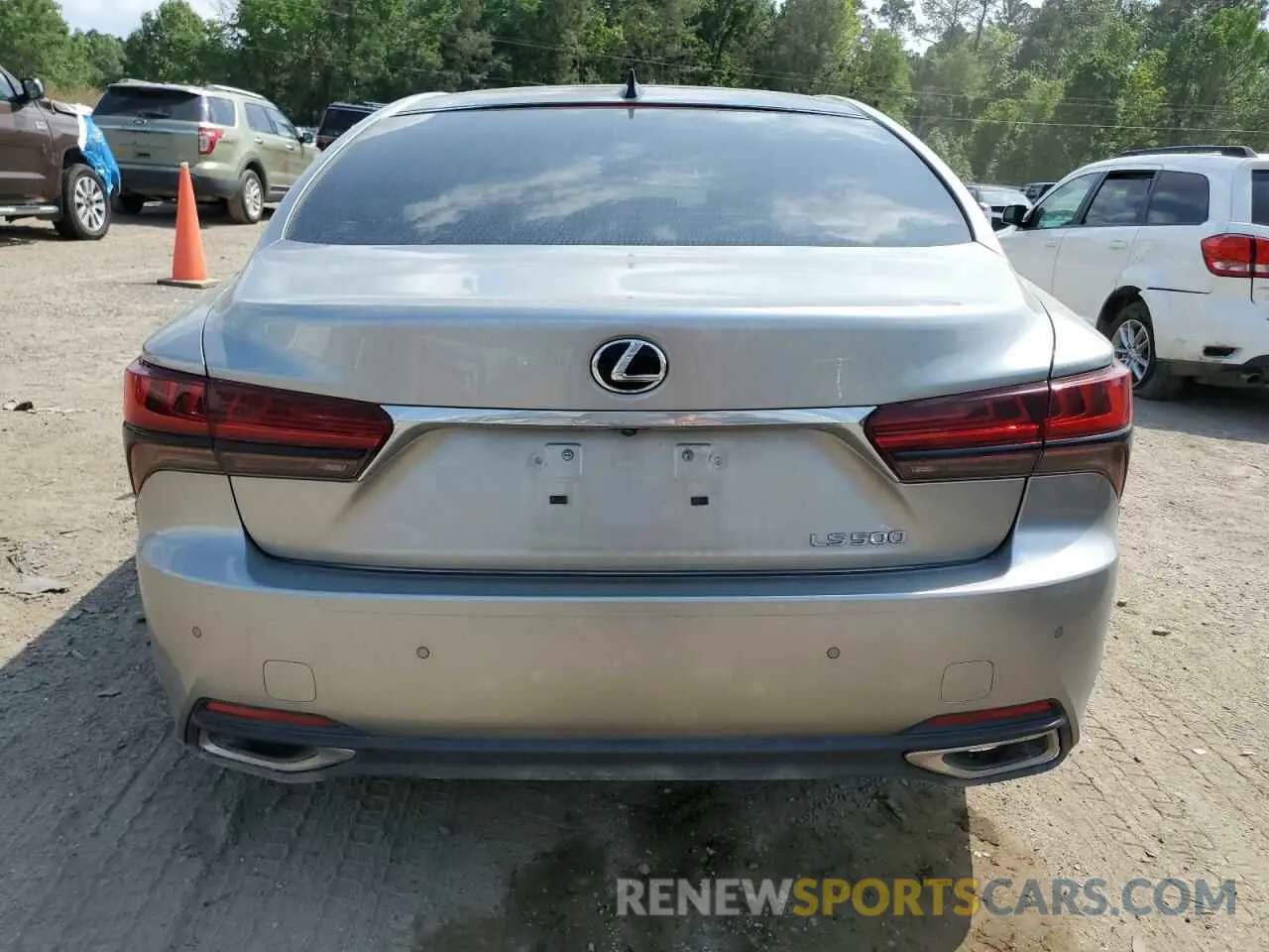 6 fotografías del automóvil dañado JTHD51FF0N5015983 LEXUS LS500 2022
