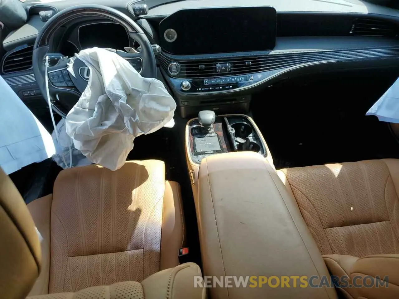 8 fotografías del automóvil dañado JTHD51FF0N5015983 LEXUS LS500 2022