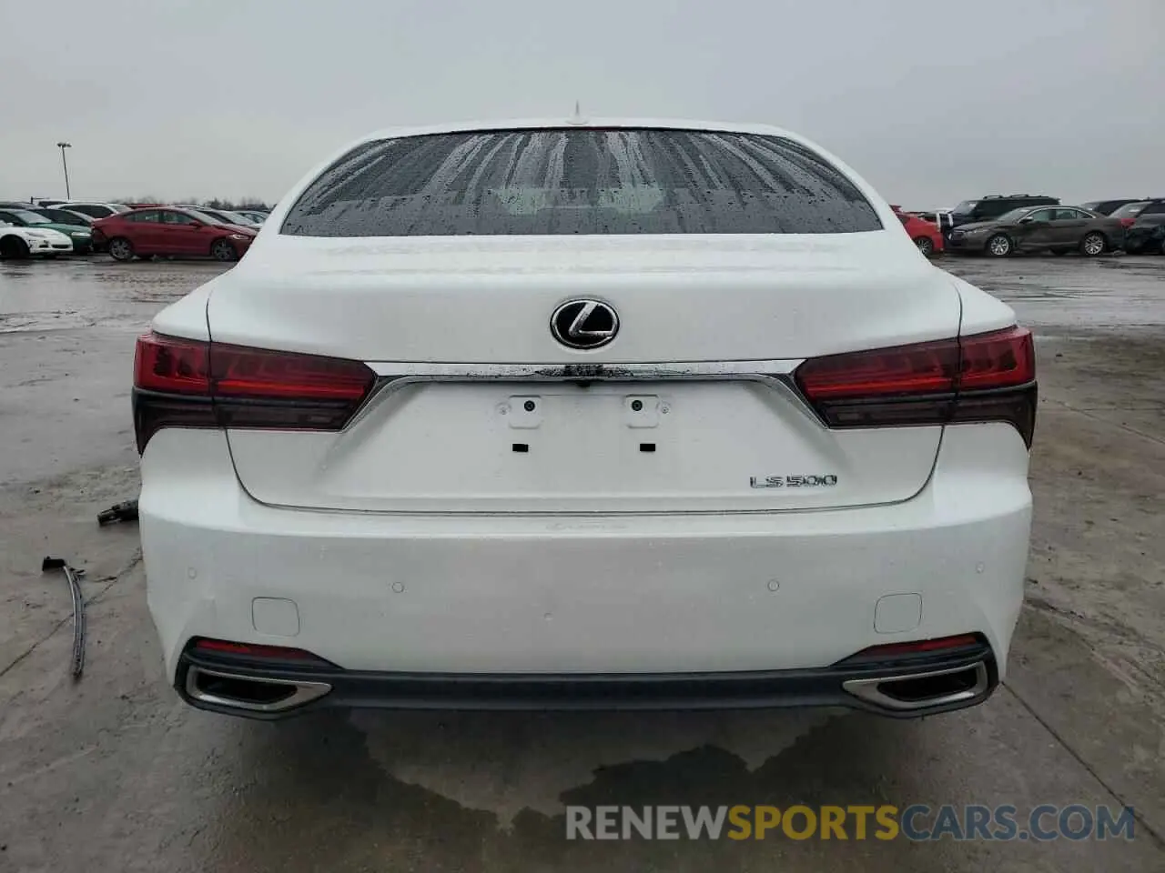 6 fotografías del automóvil dañado JTHD51FF7N5015883 LEXUS LS500 2022