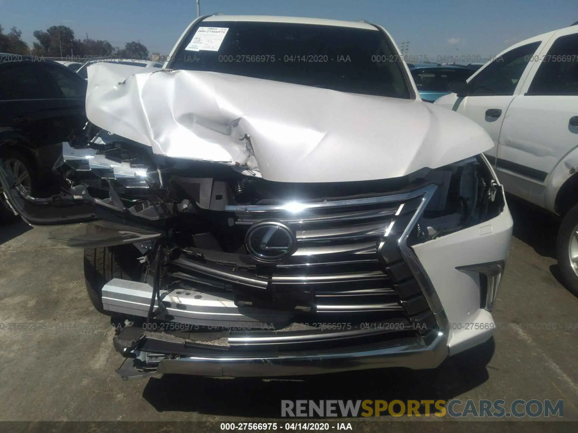 6 fotografías del automóvil dañado JTJHY7AX8K4296040 LEXUS LX 2019