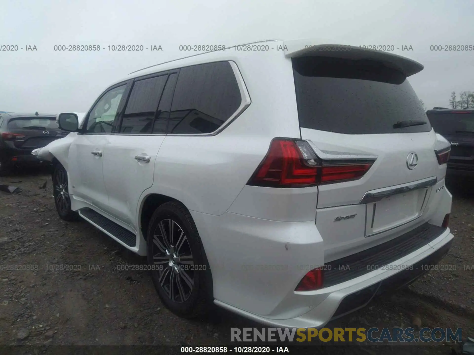 3 fotografías del automóvil dañado JTJDY7AX1L4332036 LEXUS LX 2020