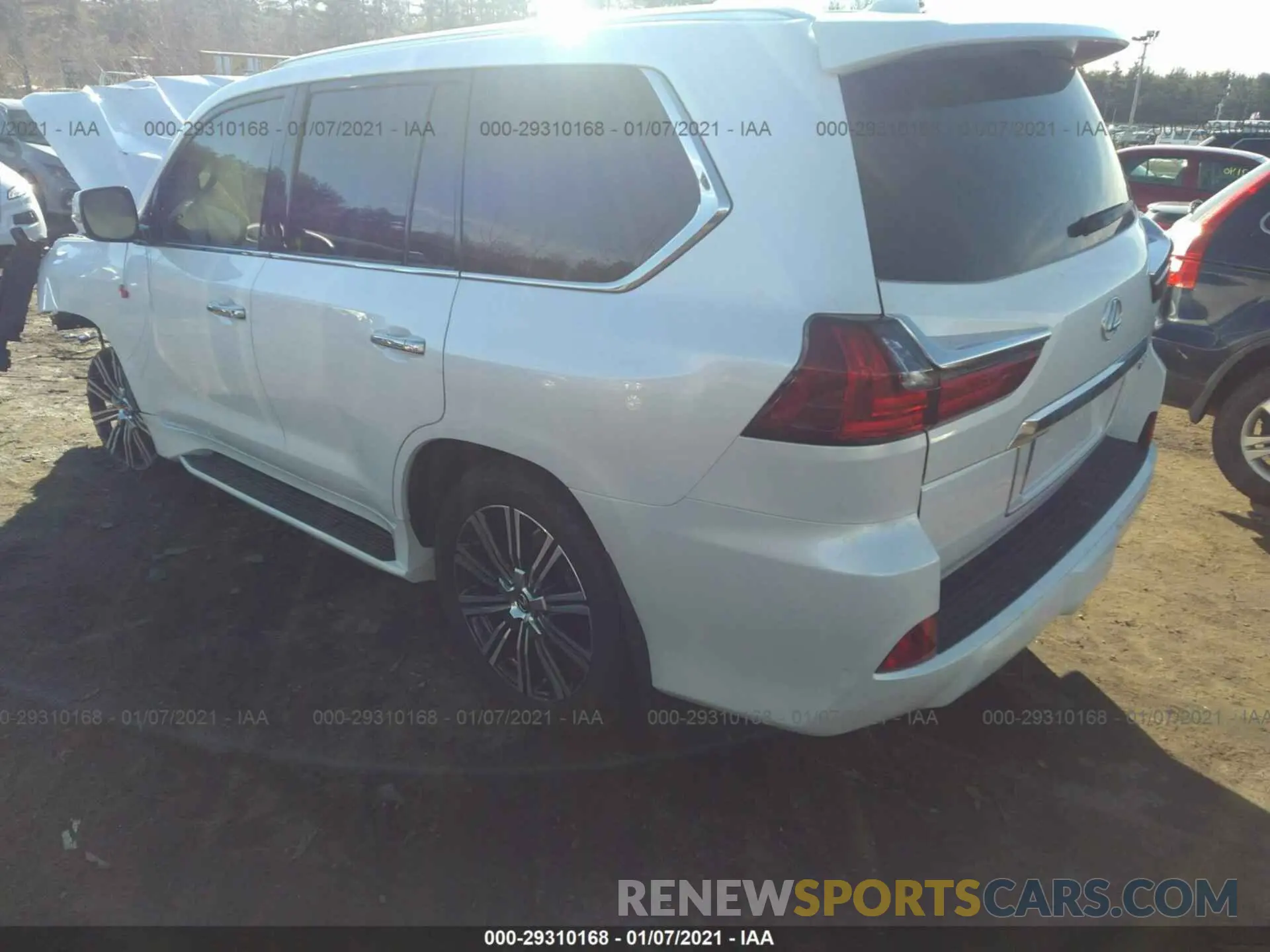 3 fotografías del automóvil dañado JTJDY7AX4L4332970 LEXUS LX 2020