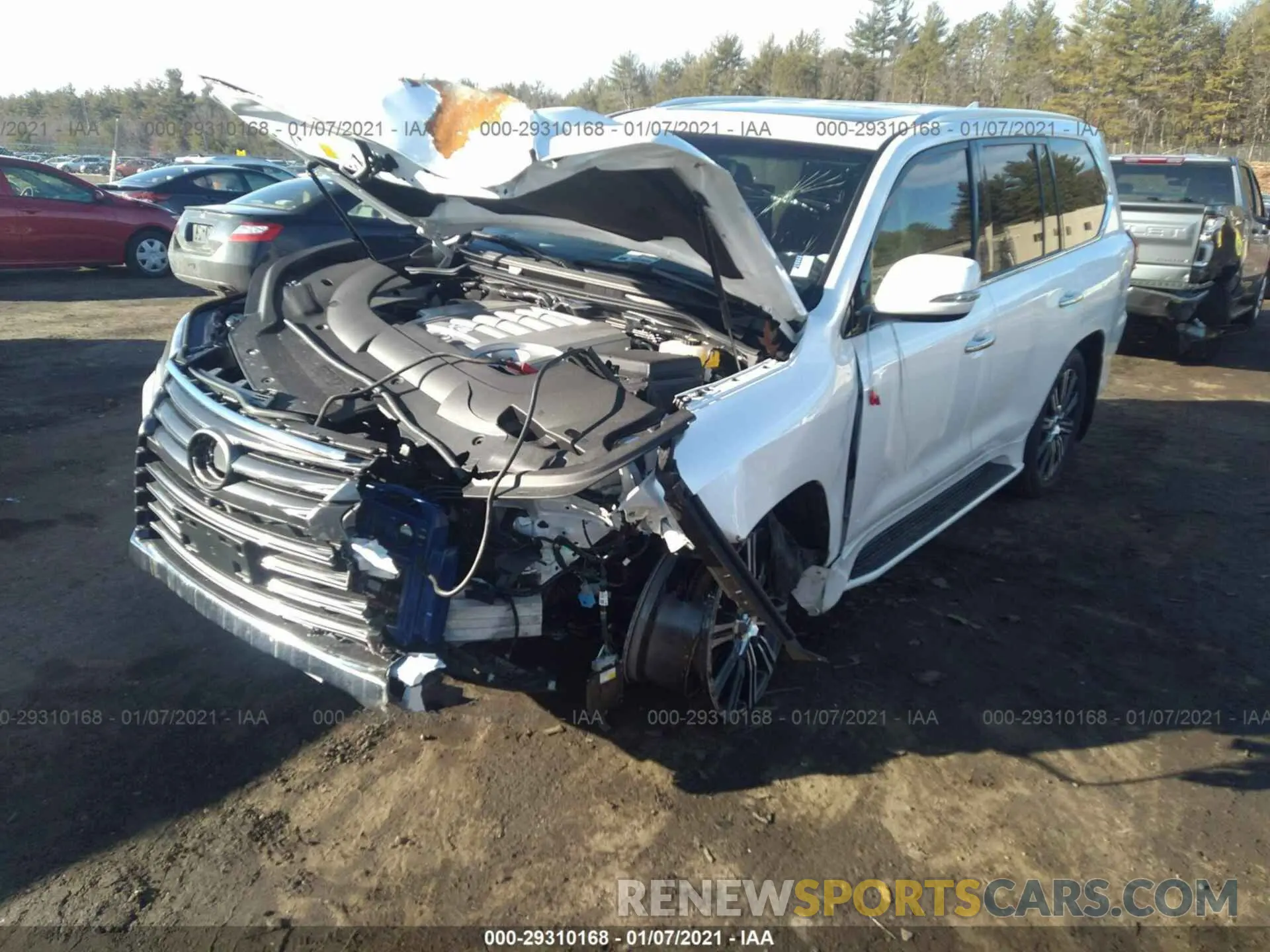 6 fotografías del automóvil dañado JTJDY7AX4L4332970 LEXUS LX 2020