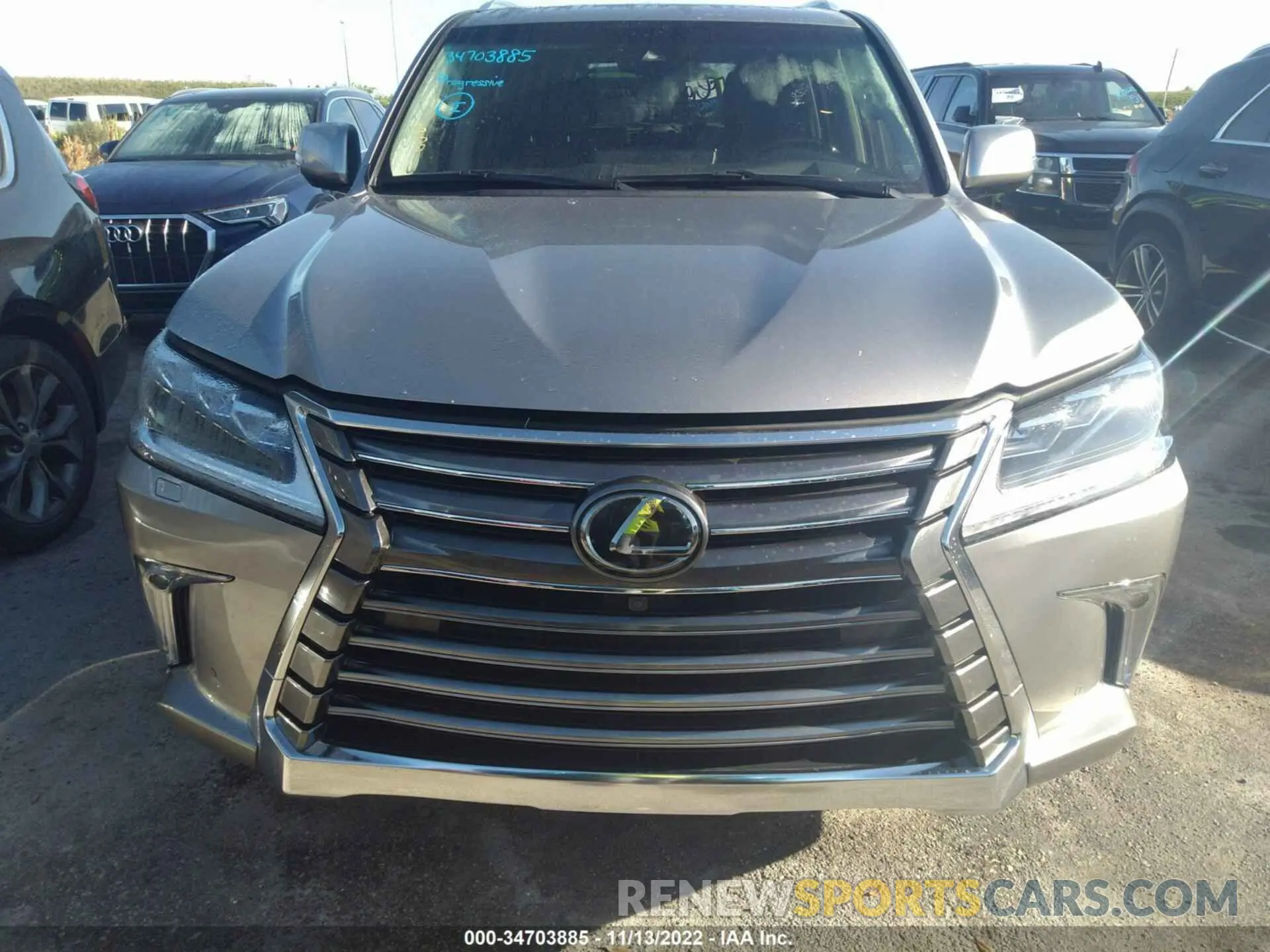 6 fotografías del automóvil dañado JTJDY7AX9L4315730 LEXUS LX 2020