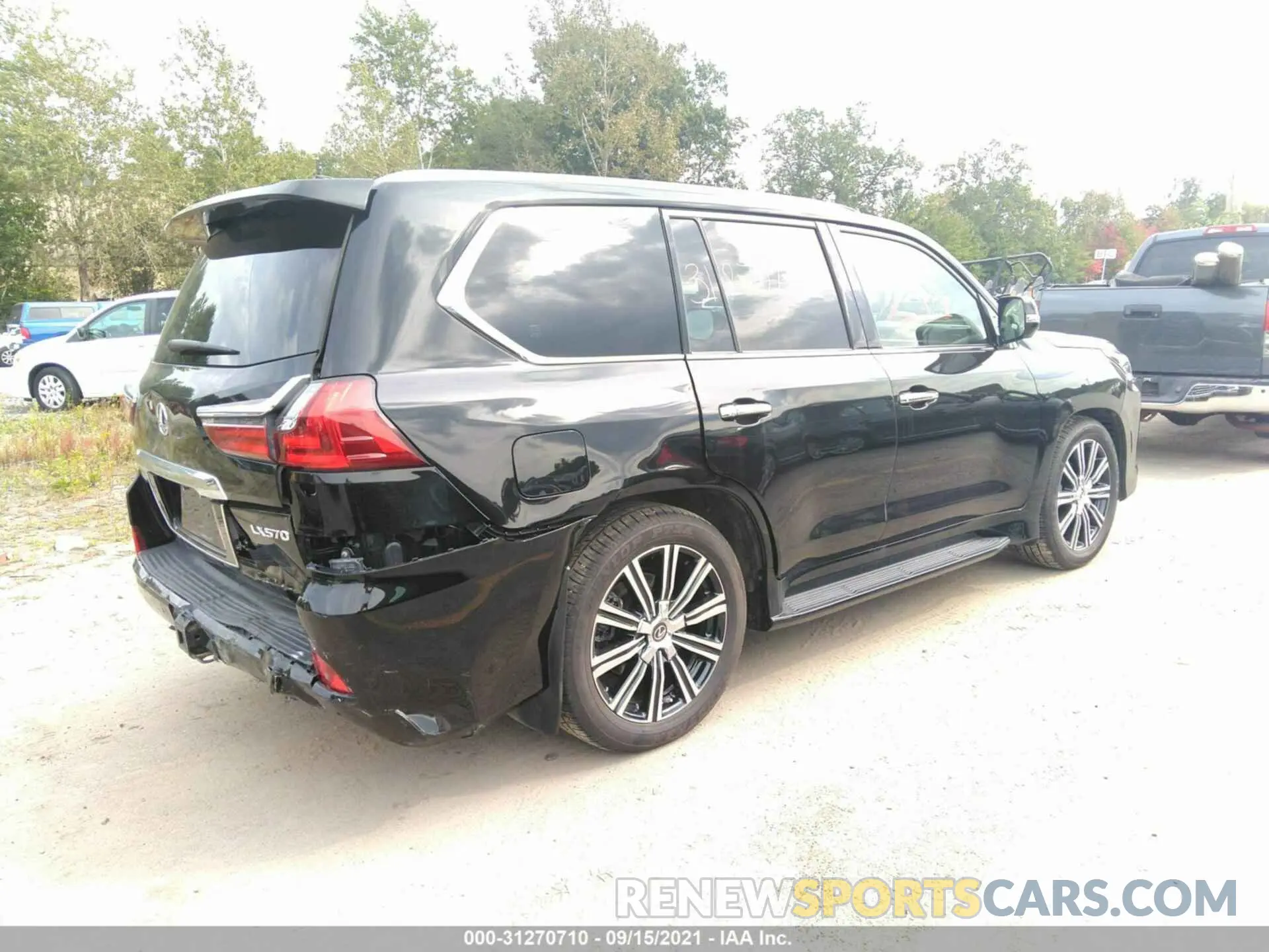 4 fotografías del automóvil dañado JTJDY7AXXL4319110 LEXUS LX 2020
